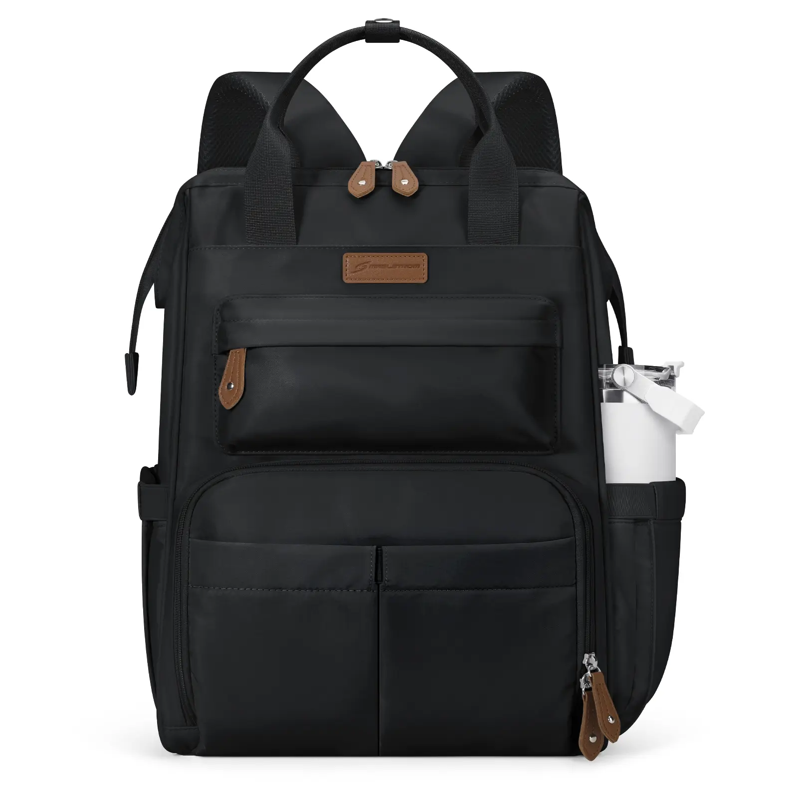 Maelstrom Casual Waterproof Laptop Backpack for Adults, Anti-theft School and Travel Bag with Luggage Strap, Fits 15.6-17.3 Inch, Backpacks For School, Travel/Work, Back To School Haul, Zip