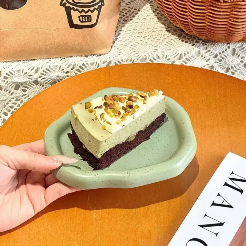 Irregular Ceramic Snack Plate, Small Appetizer Dish, Salad Bowl, Salad Serving Plates, Snack Tray, Home Use Mini Plate, Ideal for Storing Small Dishes, Dinner Plate