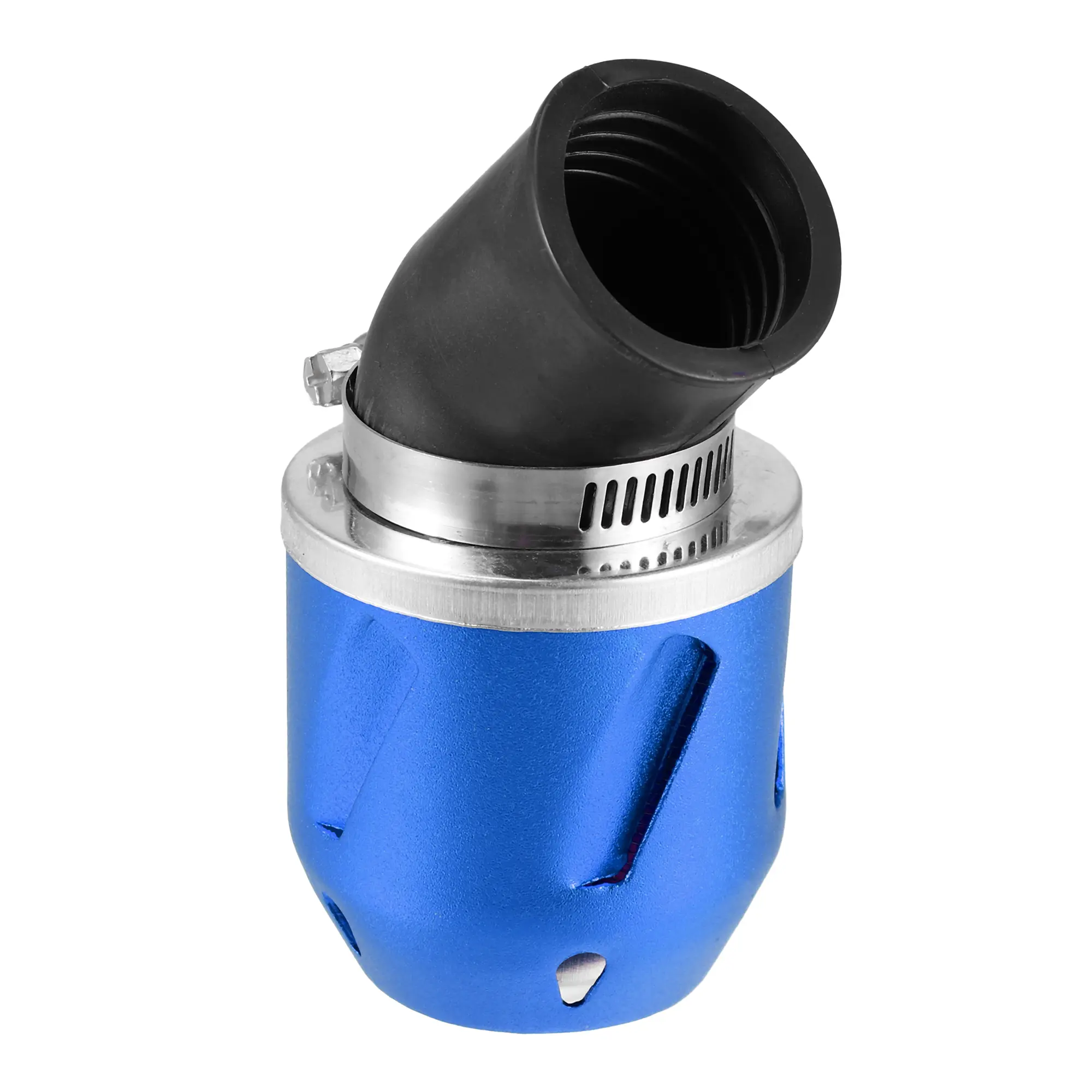 Motorcycle Air Filter, 35mm 1.38" ID 90x60mm Universal for Motorcycle ATV Durable Aluminum Alloy Blue