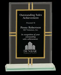 Custom Contemporary 4-Point Glass Award
