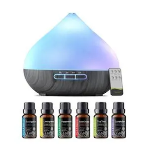 Perfect for Bedroom & Office 500ml Remote Control Aroma Diffuser, Humidifier & Mood Light with 6 Premium Essential Oils tiktokshopspringglowup Aromatic Relax
