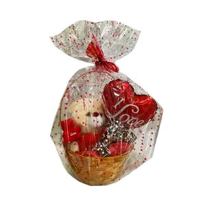 Small Teddy Bear and Coin Purse Basket