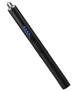 Windproof USB Ignition Lighter, Flexible Long Neck, No Flame, Windproof, Rechargeable, Ideal for Kitchen, Candle, Gas Stove, Outdoor Use