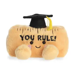 Palm Pals Adorable You Rule Ruler 5 inch Brown Mini Soft Plush Collectable Stuffed Animal
