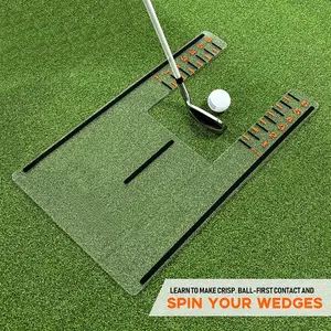Hua En Golf Training Assistant - PC Plastic Transparent Accessory for Golf Practice & Swing Training, Boosts Batting Performance, Real-Time Tracking of Ball Position, Swing Path & Hitting Angle