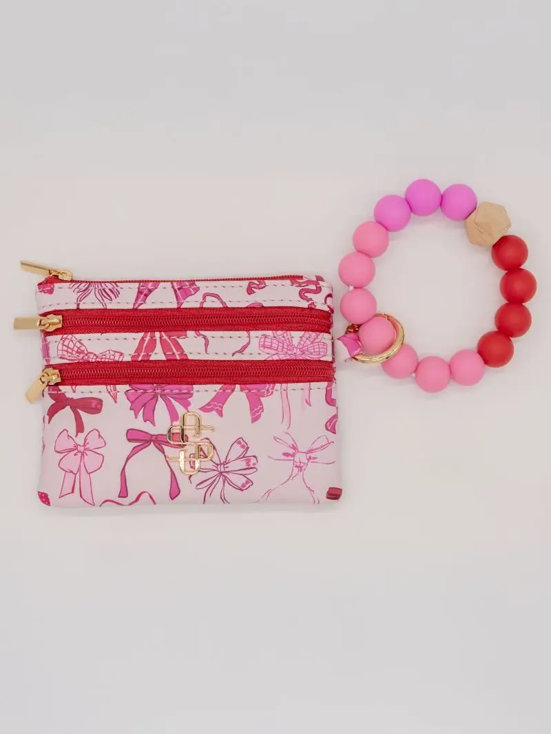 Beaded O-Ring Wristlet w/ ID Wallet by Simply Southern