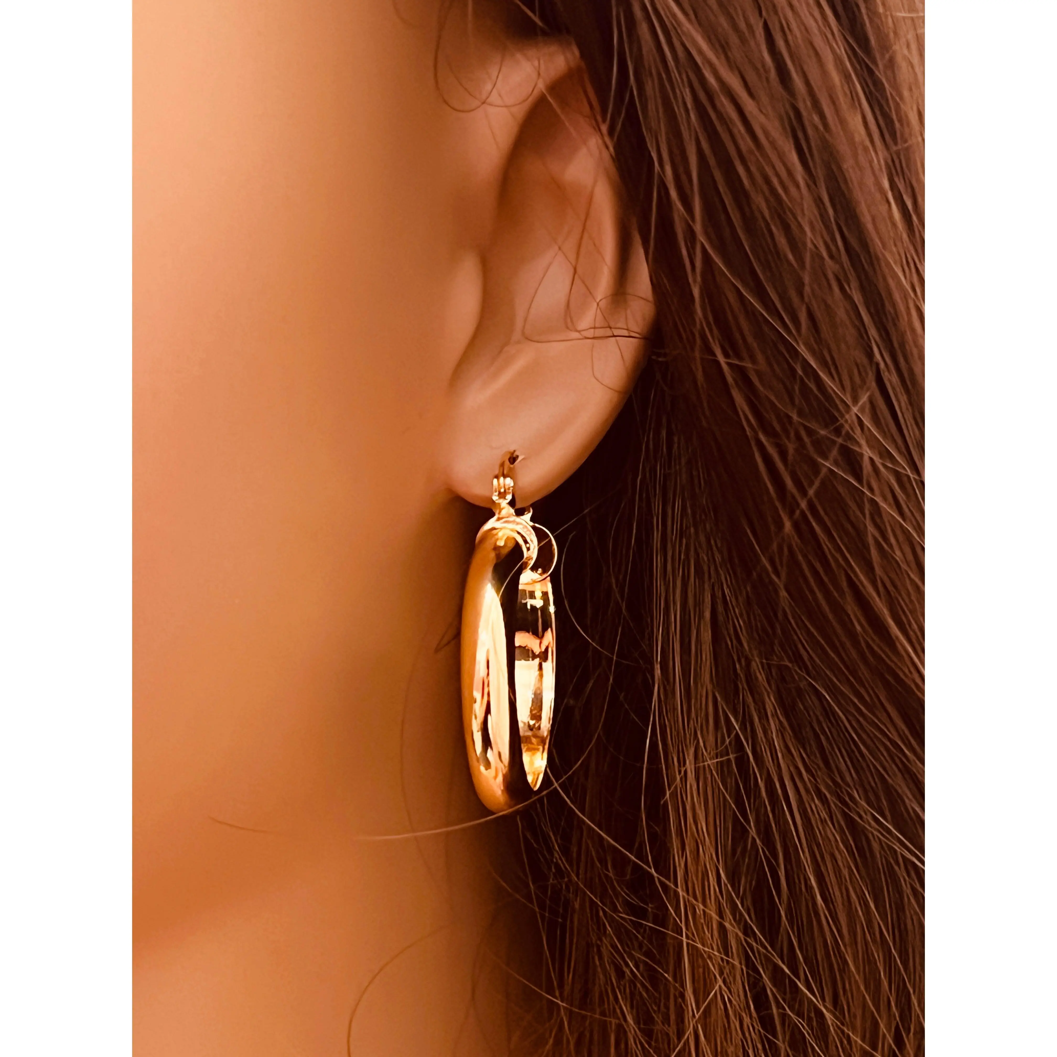 Gold Filled 30mm Hoops Gold Filled 30mm Hoops