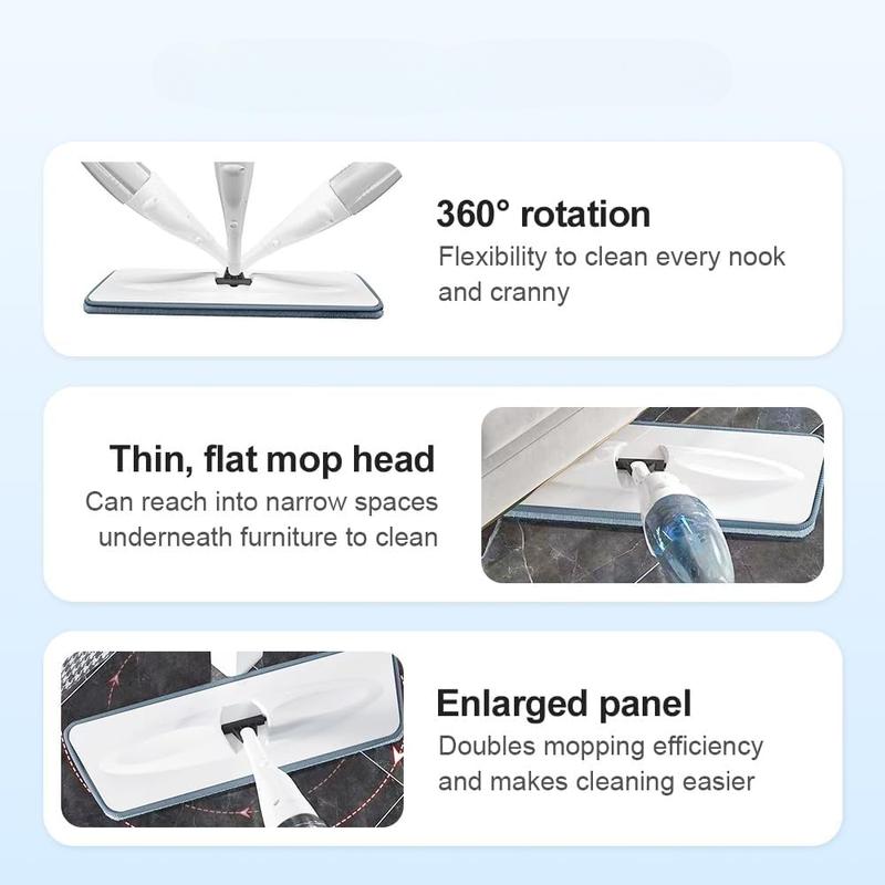 Microfiber Spray Mop for Floor Cleaning Dry Wet Dust Mop for Kitchen Wood Floor,Hardwood,Laminate Ceramic Tile, Lightweight Floor Mop with Spray Function Bathroom Marble Wooden