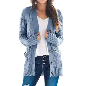 2025 New Best Selling Women's Clothes Mid-Length Sweater New Cardigan Hooded Coat Spring, Autumn and Winter spring