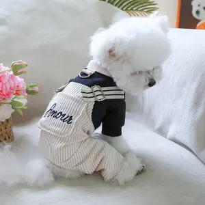 [Cozy Teddy Bear Dog] Cozy 100% Polyester Teddy Bear Dog Clothes |   All-in-One Puppy Jumpsuit with Back Legs Straps |   Cozy Winter Spring Fall Outfit for Small Breeds, Hand Wash Only