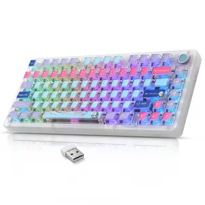 INFI 75 Wireless Mechanical Keyboard, USB Charging  RGB Backlit Mini Gaming Keyboard ,  Office, Gift for Friend, Gaming Accessories