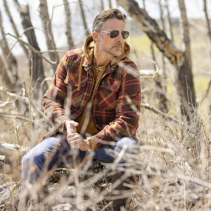 Legendary Whitetails Men's Maplewood Hooded Flannel Shirt Jacket Long Sleeve Legendary Whitetails Men's Maplewood Hooded Flannel Shirt Jacket Long Sleeve