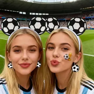 2026 Us Mexico Mexico World Cup Fan Gear Headband Earrings Tattoo Stickers Set, Football Cheering Props, Soccer Support Accessories