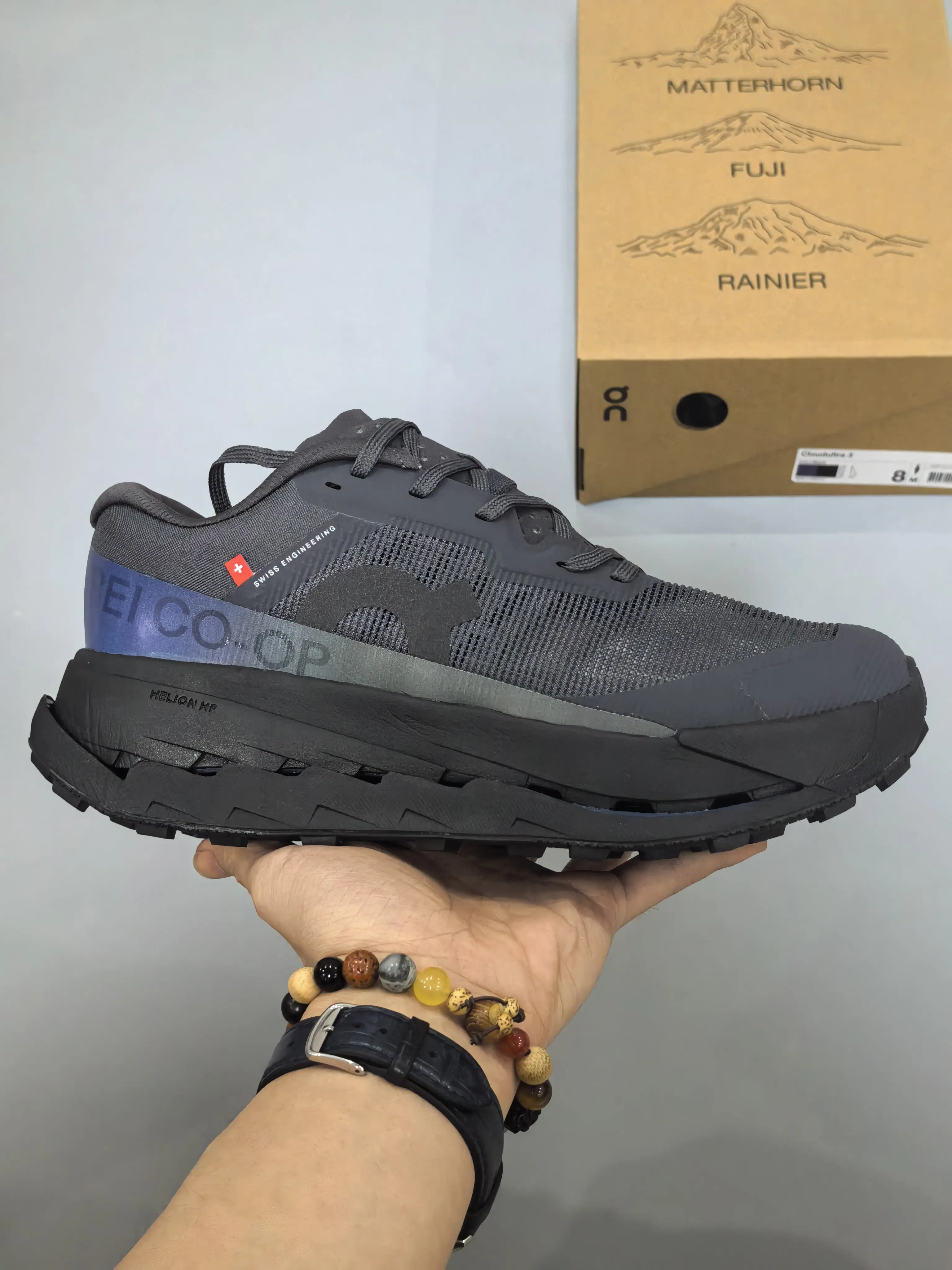 Black Blue Mesh Professional Trail Running Shoes Anti-slip Shock Absorbing Sneakers For Outdoor Mountain Sports