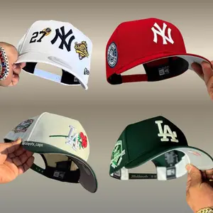 New Era MLB NY Yankees LA Dodgers 9FORTY Adjustable Cap, Curved Brim Structured Crown, Premium Cotton Fabric, Embroidered NY LA Logo, NY Yankees Hat, NY Hat Womens, Green NY Hat, NY Mets Hat, Streetwear Baseball Cap