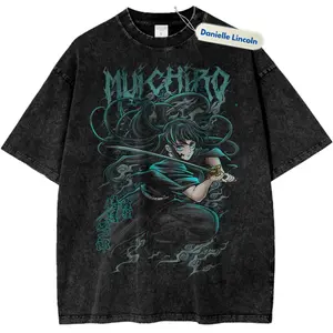 Muichiro Tokito Anime Shirt, Demon Slayer Vintage T-Shirt, Gift For Fan Manga, Gift For Men, Gift For Women, Crew Neck T-shirt, Trending T-shirt