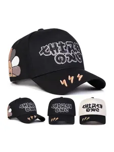 Unisex Lightning Five-Sided Baseball Hat, Adjustable Sun Protection Casual Hat for Spring & Fall, Outdoor Travel Beach Vacation