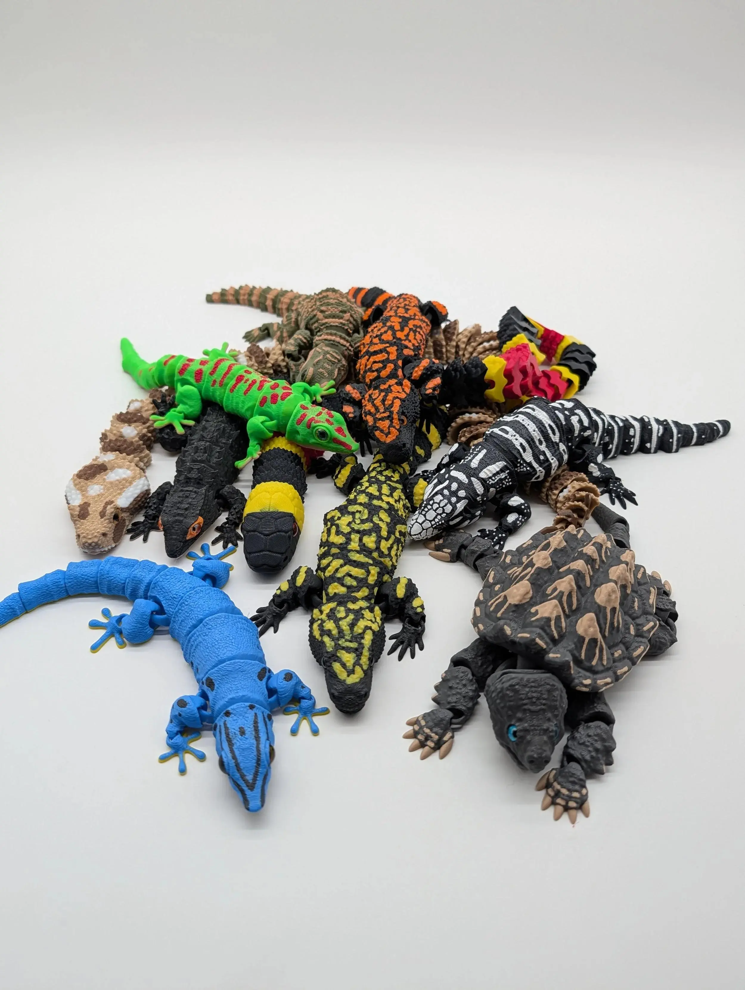 3D Printed Reptiles & Snakes – Poseable Collectible Figures