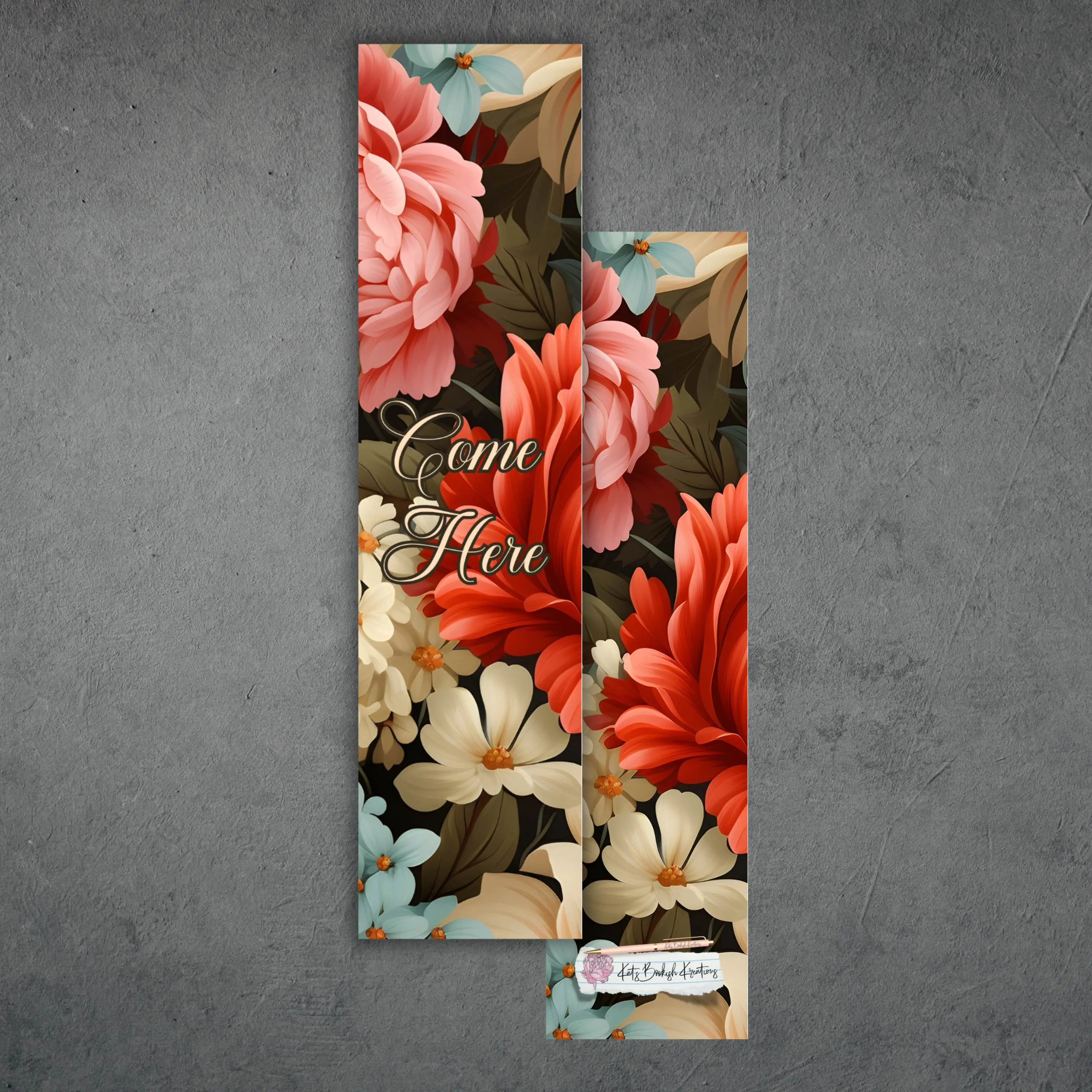 Come Here - Kat's Bookish Kreations Bookmark