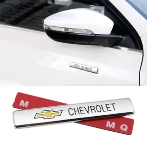 Car Fender Side Sticker Tail Logo Decal for Chevrolet Aveo Captiva Corvette Cruze Impala Lacetti Malibu Orlando Sail Trax
