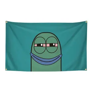 Funny Humor Cartoon 3x5Ft Flag Tapestry for Wall Hanging Indoor Outdoor College Bedroom Room Dorm Party Decor Banner With 4 Brass Grommets