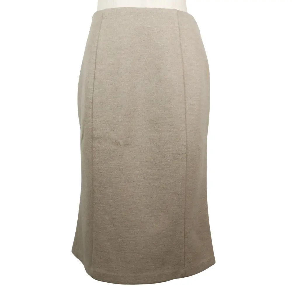 Pre-owned Chloé Wool Small Leather Goods Chloe Polyester Beige Skirt