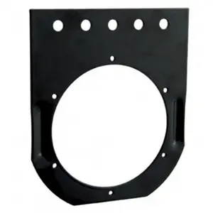 United Pacific 34003 – 4" Black Light Bracket – 1 Hole