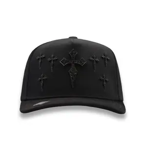 Hat All Cruces Black on Black BiggBoss