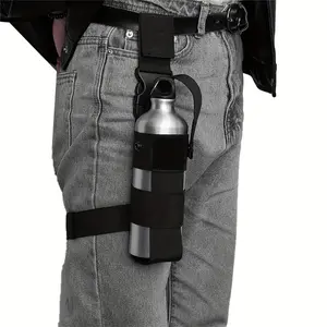 Ambidextrous Drop Leg Water Bottle Holster Pepper Spray Pouch Tools Holder Thigh Holster Adjustable For Outdoor