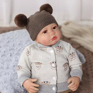 BABESIDE Lifelike Reborn Baby Dolls 20Inch Fabric Body Vinyl Limbs Real Life Baby Dolls with Toy Accessories for Kids Age 3+ Suitable Gifts for Mother's Day Valentine's Day Children's Day & Christmas