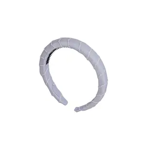 Puffed Moonstitch Headband - Lilac