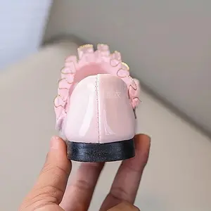 NewFashionable And Attractive Princess Shoes for Girls, Suitable for Toddlers And Young Children. Round Toe Flats Soft Sole Flats