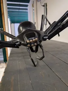 Detailed Metal Spider Sculpture
