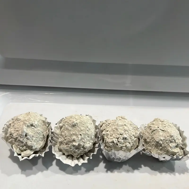 D-Crujidos - 4 Pieces of Clay/CAOLIN Koko, 1 Inch Balls, Handmade in Mexico.