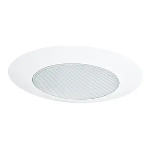 Nicor Lighting  6 In. Flat Albalite Shower Metal