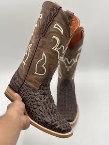 Boot/Bota American Gator Brown Leather Boots Boot/Bota American Gator Brown Leather Boots