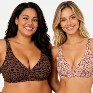 Women Jelly Bras Wirefree Full Coverage No Underwire Everyday Bras Comfortable Wireless Padded Tshirt Bra