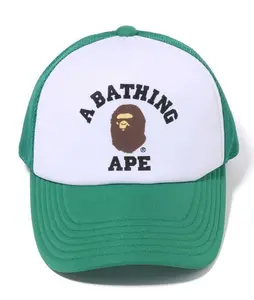 Bape College Trucker Hat Green