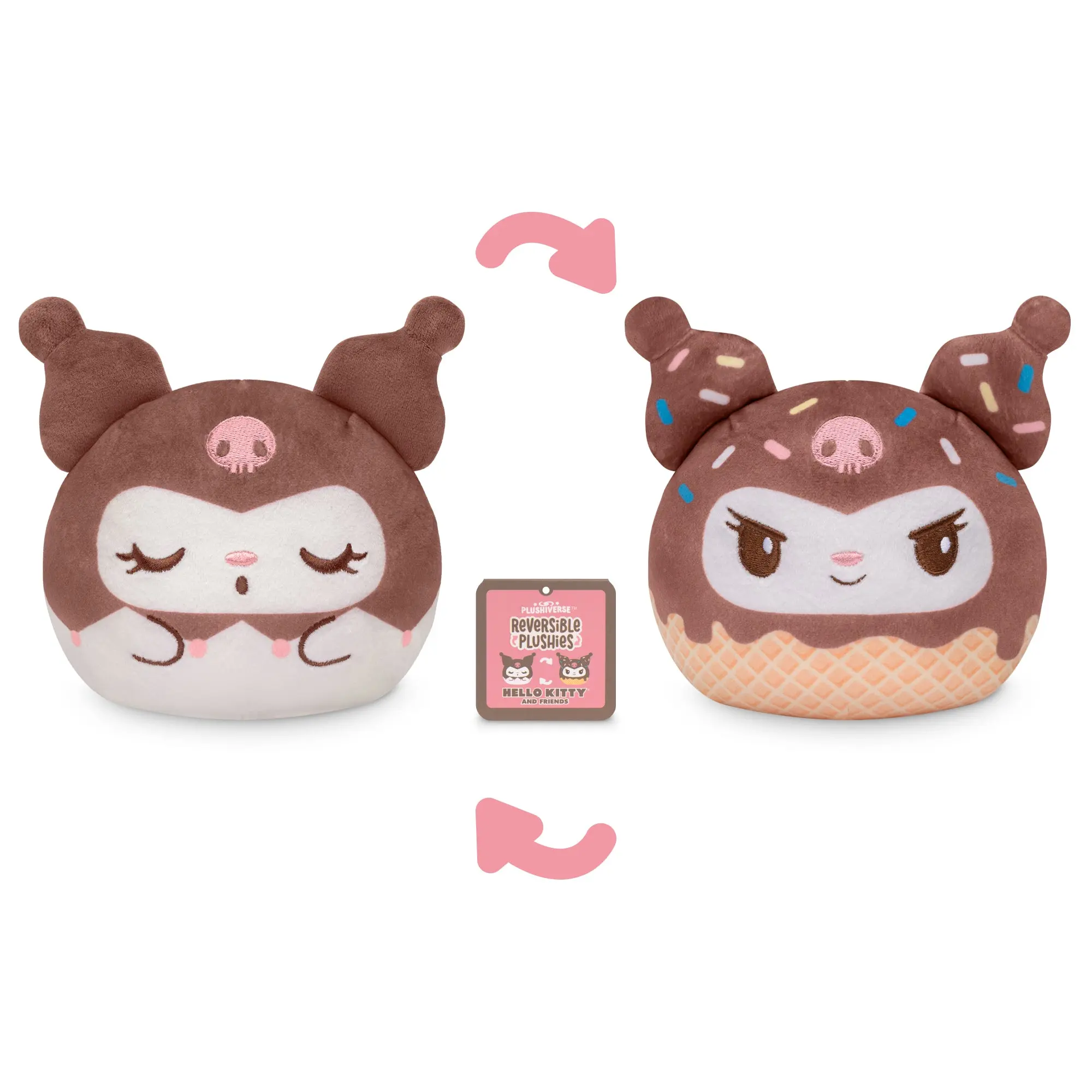 Kuromi Ice Cream Cone 4” Reversible Plushie Kuromi Ice Cream Cone 4” Reversible Plushie