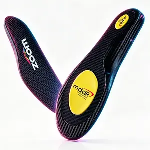 Carbon Fiber Insoles for Athletic Shoes – Pro Performance Sport Inserts, Breathable Design, Arch Support – Ideal for Soccer, Basketball, Running, Training – Men Women Black outdoorfun