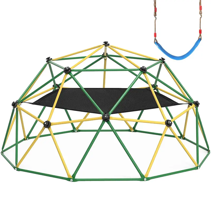 Aowos Climbing Dome, Climb Set for Kids, Jungle Gym for Kids 3-10 Year Outdoor Play Center, 6/10FT Geometric Dome Climber S 600/880/1000lbs, Rugged and Interesting Climbing Dome