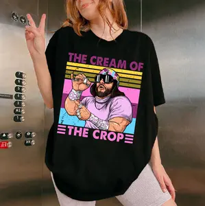 Macho The Cream of The Crop Vintage Shirt, Funny Vintage Retro T-Shirt, Randy Savage Shirt, Macho Man Shirt