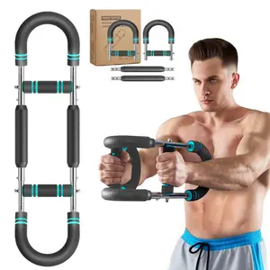 Twister Arm Exerciser, 5-Speed Adjustable Resistance (35-125 Lbs) Upper Body Fitness Gear for Adults, Comfort-Grip Home Workout Equipment with Non-Slip Handles & Storage Pouch