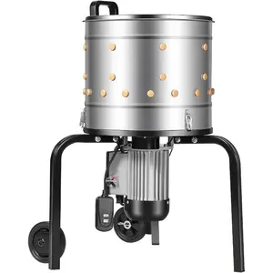 VEVOR Chicken Plucker Machine, 20-inch Stainless Steel Drum Feather Plucker, Defeathering Equipment with 108 Soft Rubber Plucking Fingers, Simple Debris Collection, for Chicken Poultry PluckingVEVOR Super Brand Day