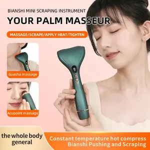 Jade Electric Scraping Tool, Facial Massage Device, Full Body Use, 9 Speed Vibration Heat, Face Care, Body Relaxation, Daily Care Gift