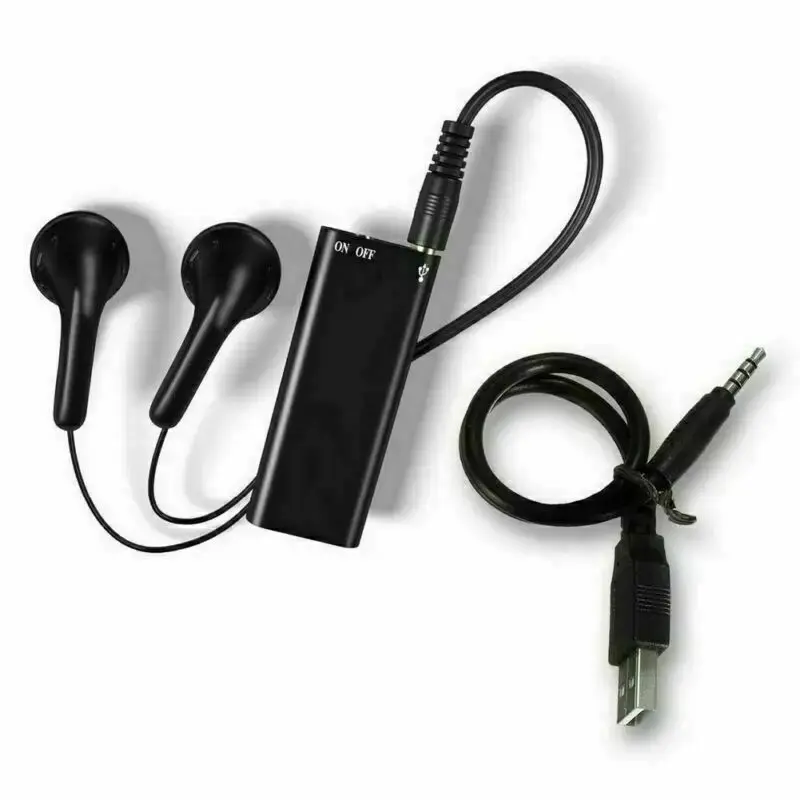 Ultra-Thin Tiny Mini Voice Recorder 4-32GB Digtal Professional Sound Activated Dictaphone Noise Reduce Record 8GB MP3 Player camera