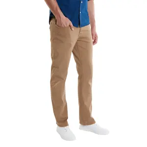 Mott & Bow Straight Mercer Jeans Men's Comfortable Daily Jeans Twill Denim Mid-rise with a Zipper Fly Anti Flat Butt Technology