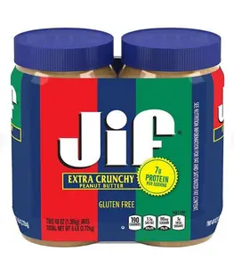 Jif Extra Crunchy peanut butter flavor jars, 48oz., 2pk. Dip