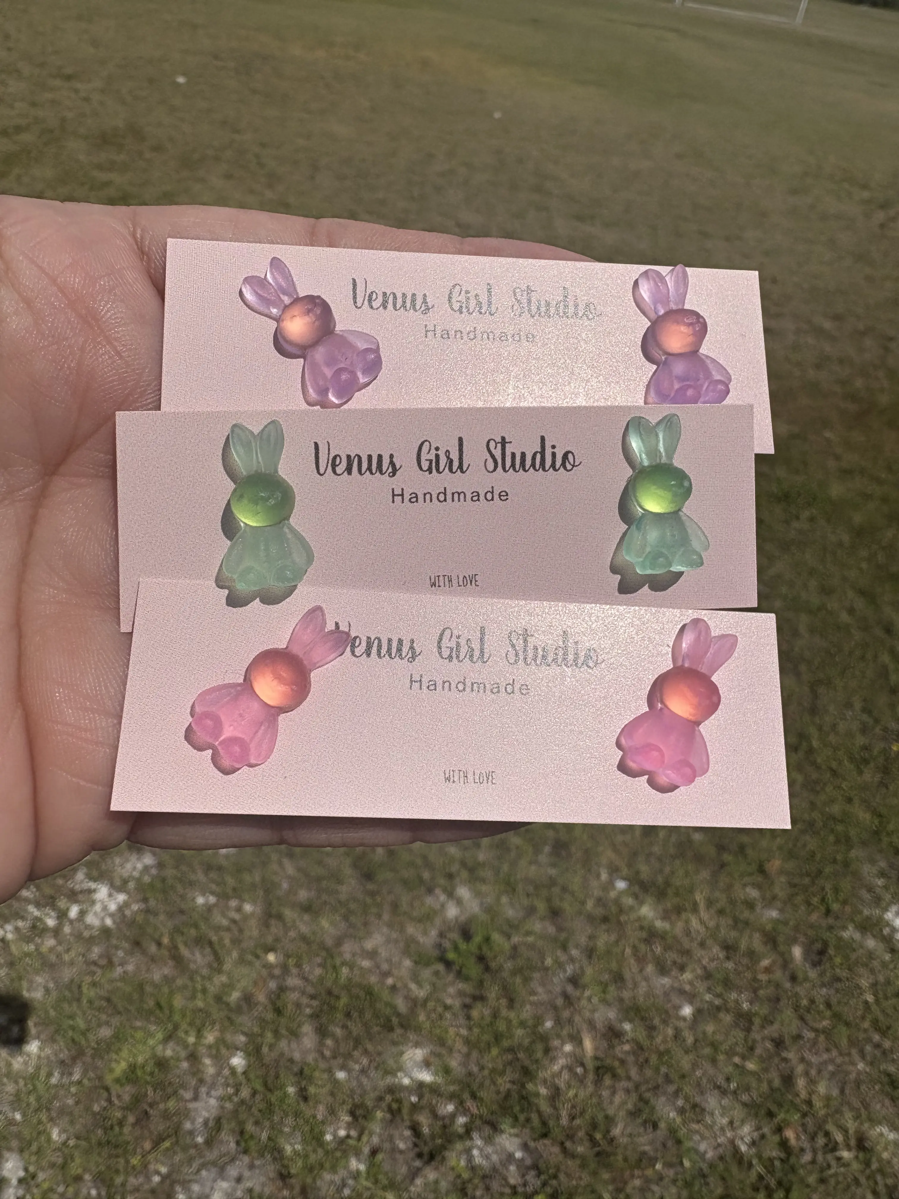Resin Bunny Stud Earring for Woman for any occasion