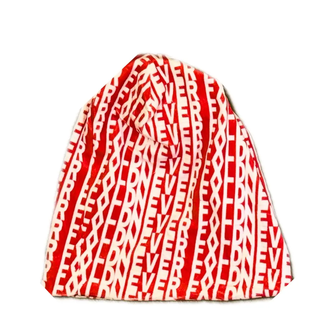 "NF" Monogram Beanie - Premium Quality 100% Fleece One Size Fits Most 9-Inch Beanie with "NF" Design